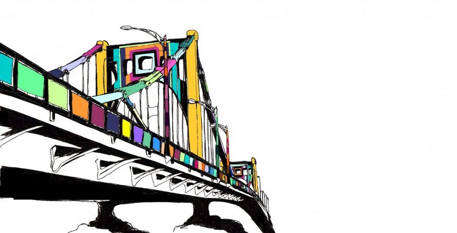 Andy Warhol Bridge: KNIT THE BRIDGE